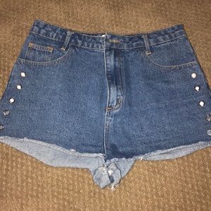 Denim shorts